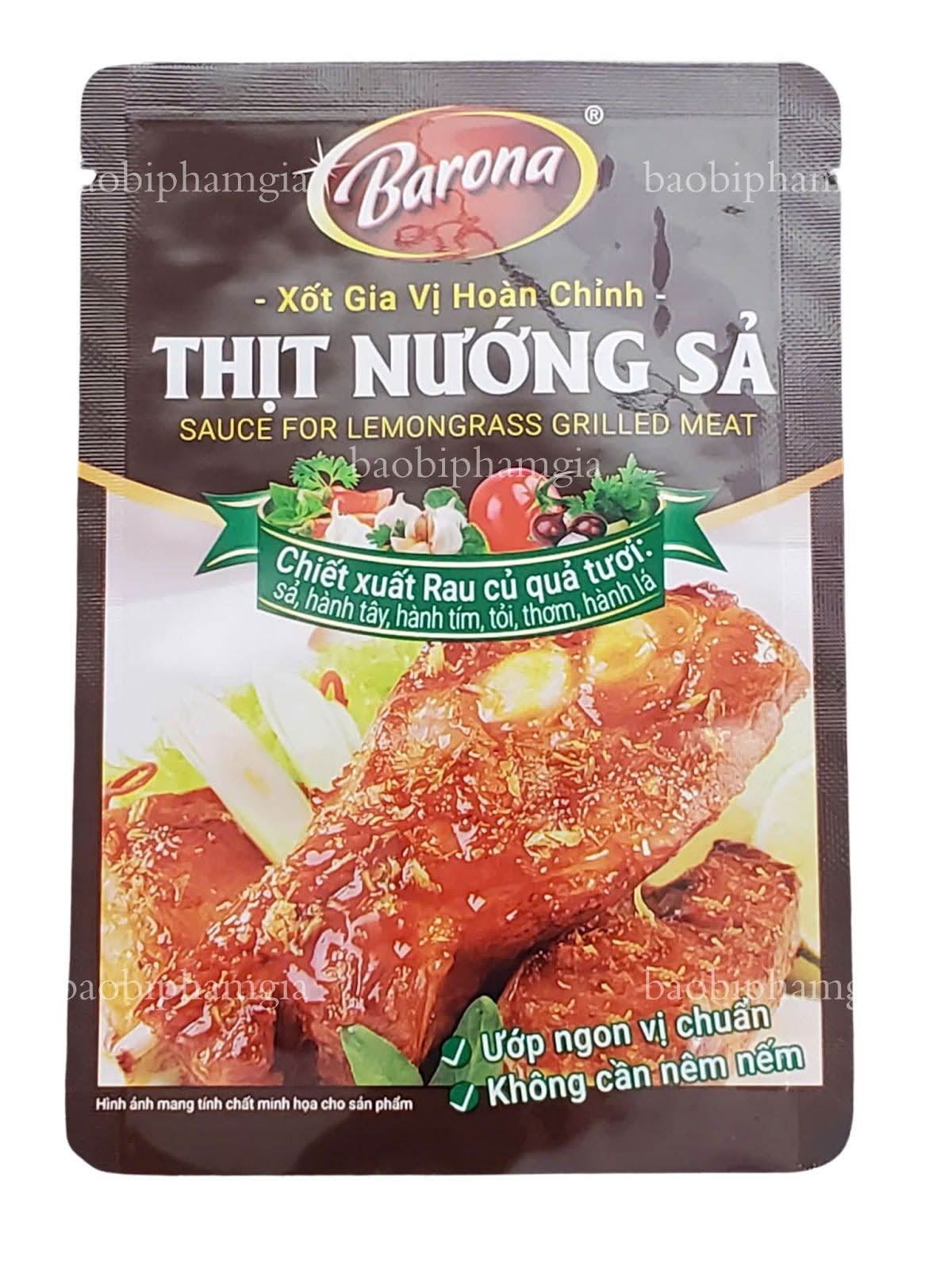 bao bì gói gia vị nấu ăn